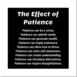 The Effect of Patience Posters and Art